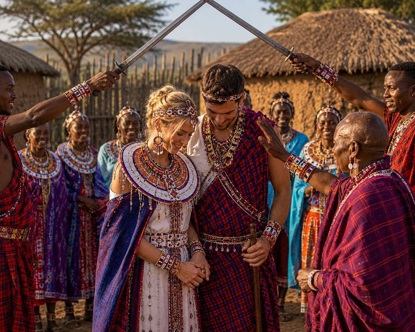 Maasai blessing or cultural evening